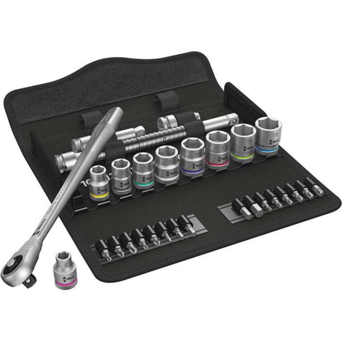 Hylsnyckelsats Wera 8100 SB 7 Zyklop - HYLSNYCKELSATS WERA 8100 SB 7 ZYKLOP 3/8" 29DEL