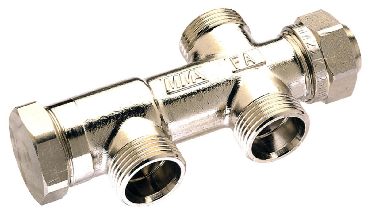 Fördelare till radiatorkoppel FA-M, MMA - FA-M MMA 2-RÖRSFÖRDELARE
