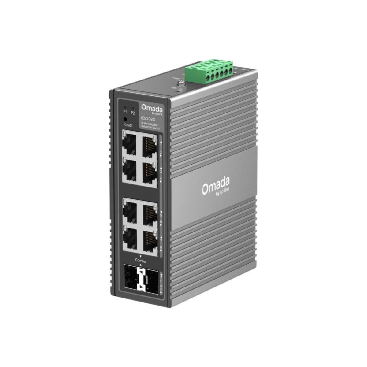 Omada Switch 8-p Gigabit Industri SFP - IND.SWITCH 8-PORT IES208G