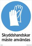 Påbudsskyltar, skyddsutrustning