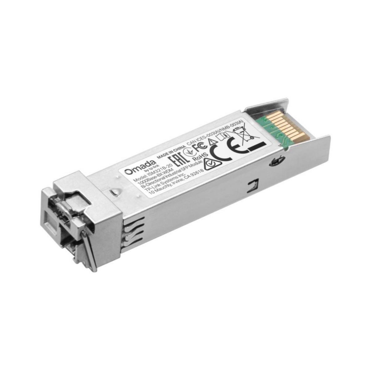 Omada 1000Base-BX WDM Bi-Dir SFP LC, ISM321B-20 - SFP 1550/1310 20KM LC ISM321B ISM321B-20