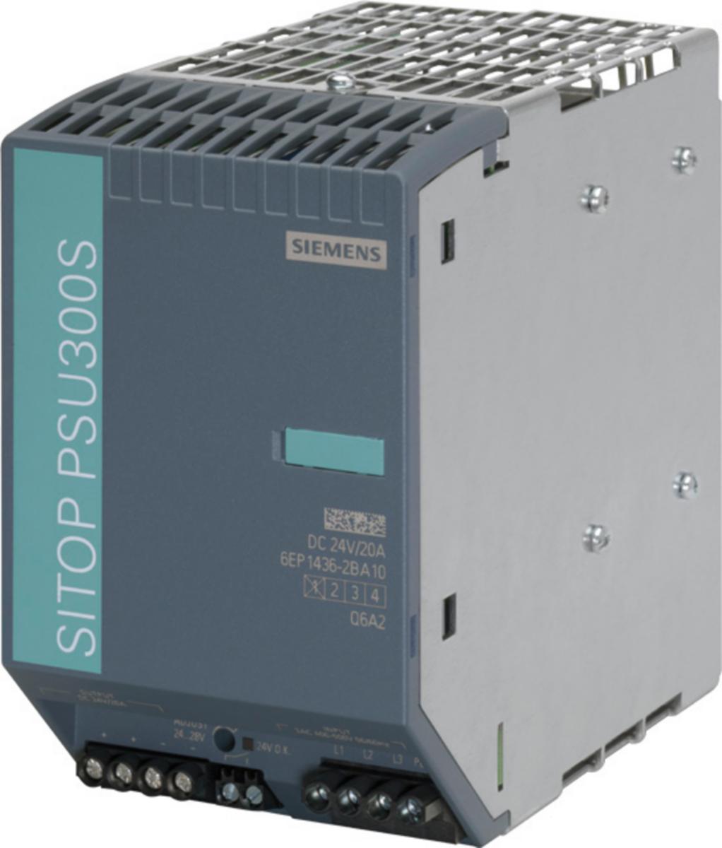 Nätaggregat Sitop Smart 3-fas - NÄTDON PSU 300S 3-F 20A 24VDC 6EP1436-2BA10
