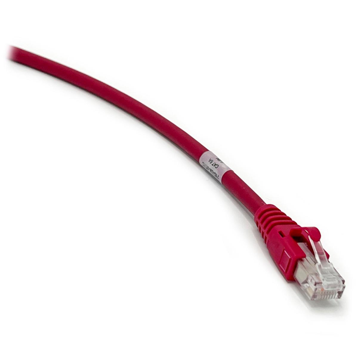 Patchkablage oskärmat Cat6A UTP Röd - PATCH RJ45-RJ45 C6A UTP 0.5 RD 21D-UA-0ERD
