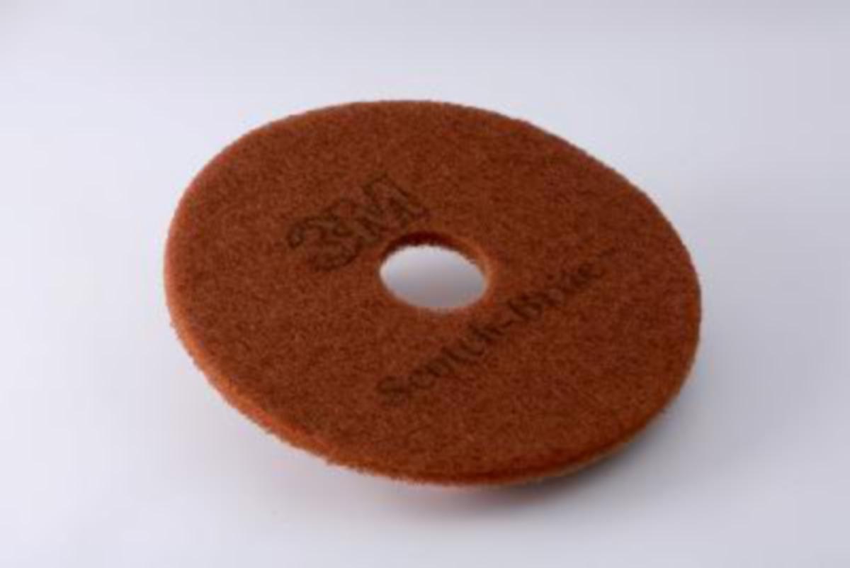 Golvvårdsrondell 3M Scotch-Brite™ Röd - GOLVVÅRDSRONDELL 3M 8" SCOTCH BRITE RÖD