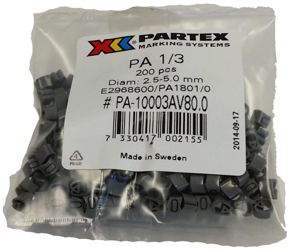 Märkning PA 1/3 grå 200-påse - PA1/3 GRÅ/200-PÅSE (0) PA1801/0