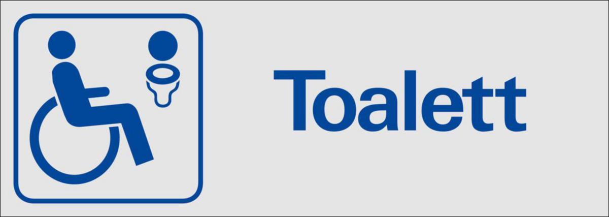 Hänvisingsskyltar "Rum/utrymmen" - SKYLT TOALETT HANDIKAPP 38-7250 225X 80MM