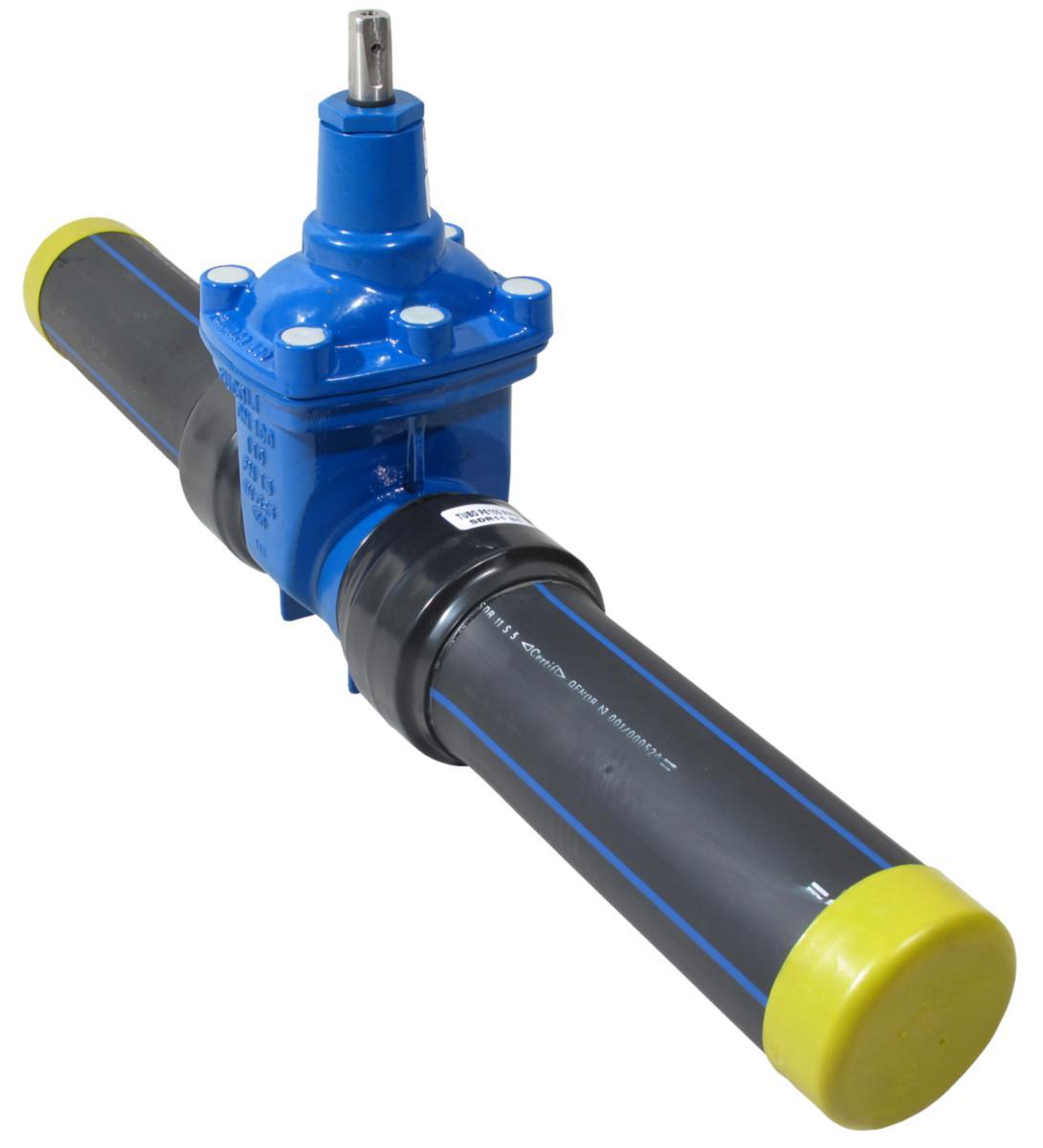 Slussventil Fucoli PEH SDR11 - 100 FUCOLI SLUSSVENTIL PE-ÄNDE 110MM PE100 PN16 SDR11