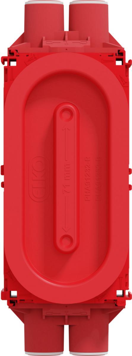 Apparatdosa, infälld, dubbel, för enkel- eller dubbelgips, Flexi+, Elko - APPARATDOSA DUBBEL 4x16/20 FLEXI+ ENKEL/DUBBELGIPS ELKO