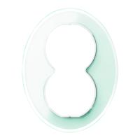 Ram för 2-vägsuttag glas, Renova