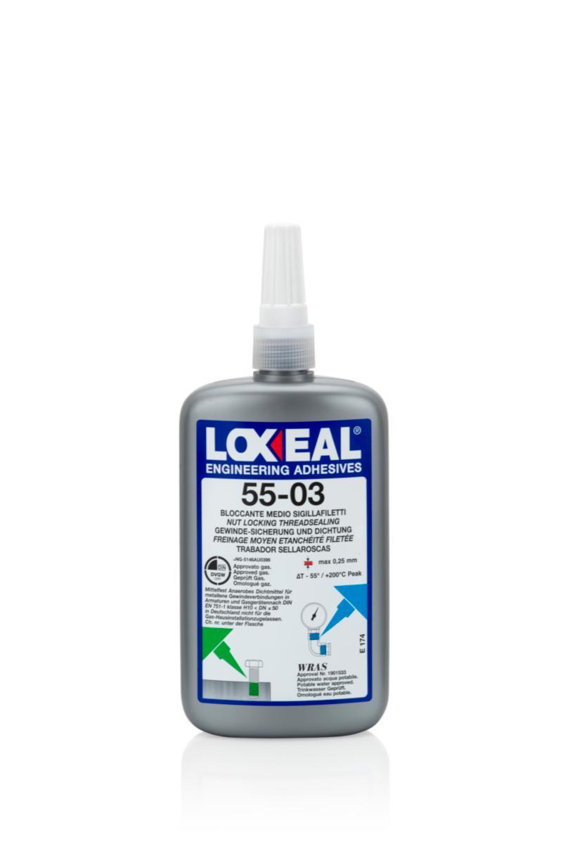 Gänglåsning LOXEAL 55-03 - GÄNGLÅSNING LOXEAL 55-03 250ML FLASKA MEDIUM DRICKSV GOD