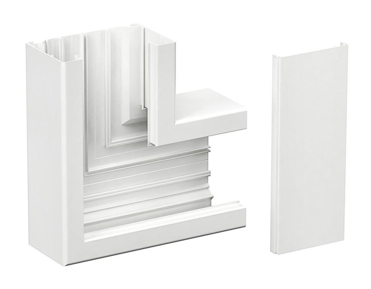 L-stycke inkl front för Installationskanal INKA-123/72 - FLATVINKEL LS 123ALV 5507 123