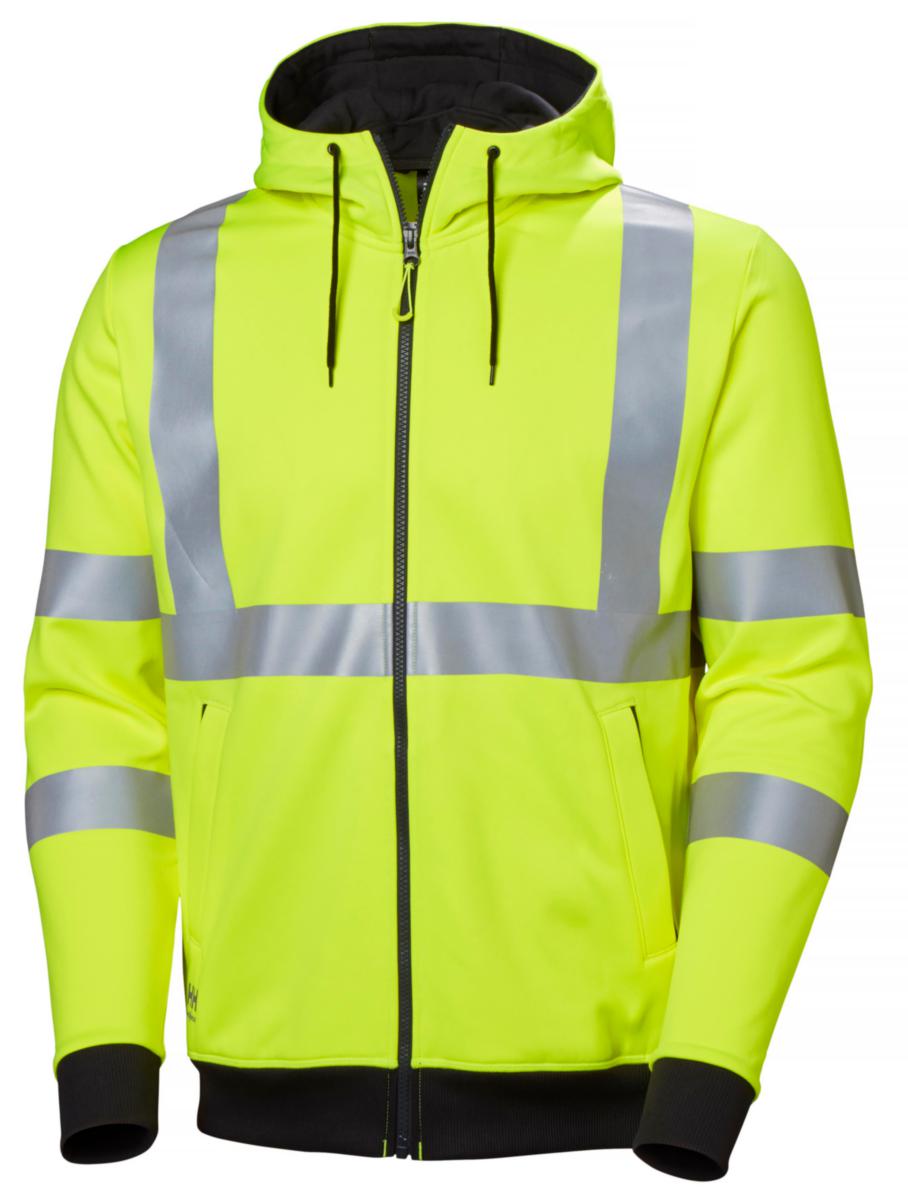 Huvtröja Helly Hansen 79094 Addvis - HUVTRÖJA HH 79094-360 HELZIP VARSEL GUL KL.3 STL S