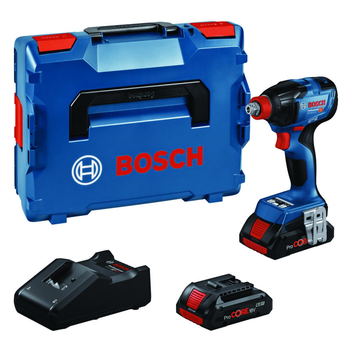 Kombidragare Bosch GDX 18V-210 2x4.0 Ah - KOMBIDRAGARE BOSCH GDX 18V-210 2x4Ah L-BOX 370 NM 1/2"