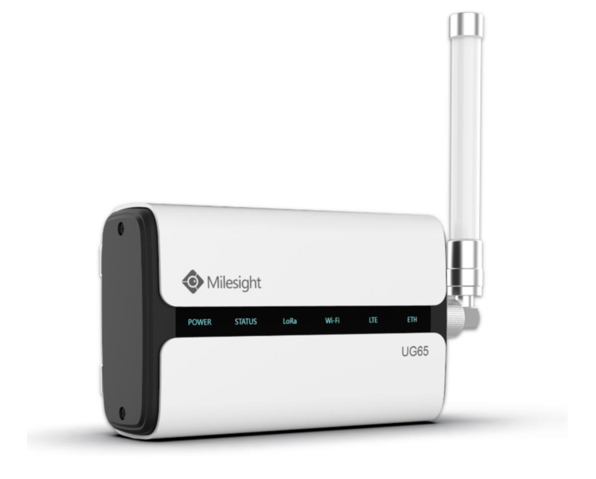 Gateway LoRaWan UG65, Milesight - SEMI-INDUSTRIAL LORAWAN® GATEW UG65W MED EXTERN ANTENN