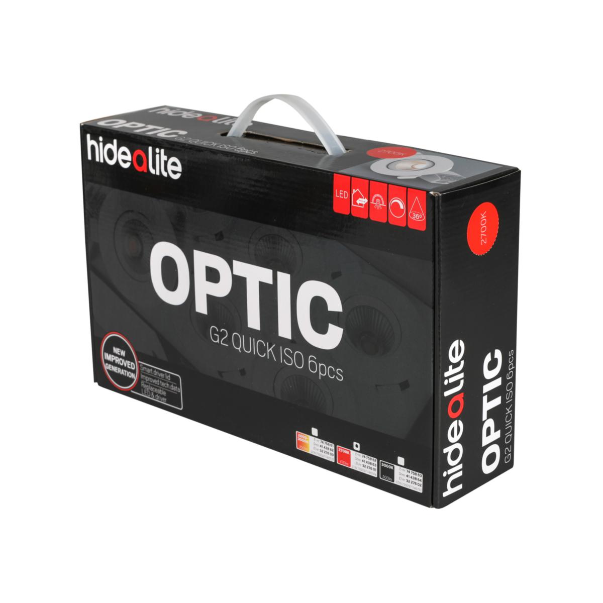 Downlight Optic G2 Quick ISO - DOWNL 6P 6W 470LM 27K V TILT OPTIC G2 QUICK ISO
