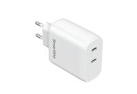 Väggladdare, 2xUSB-C, PD 35 W