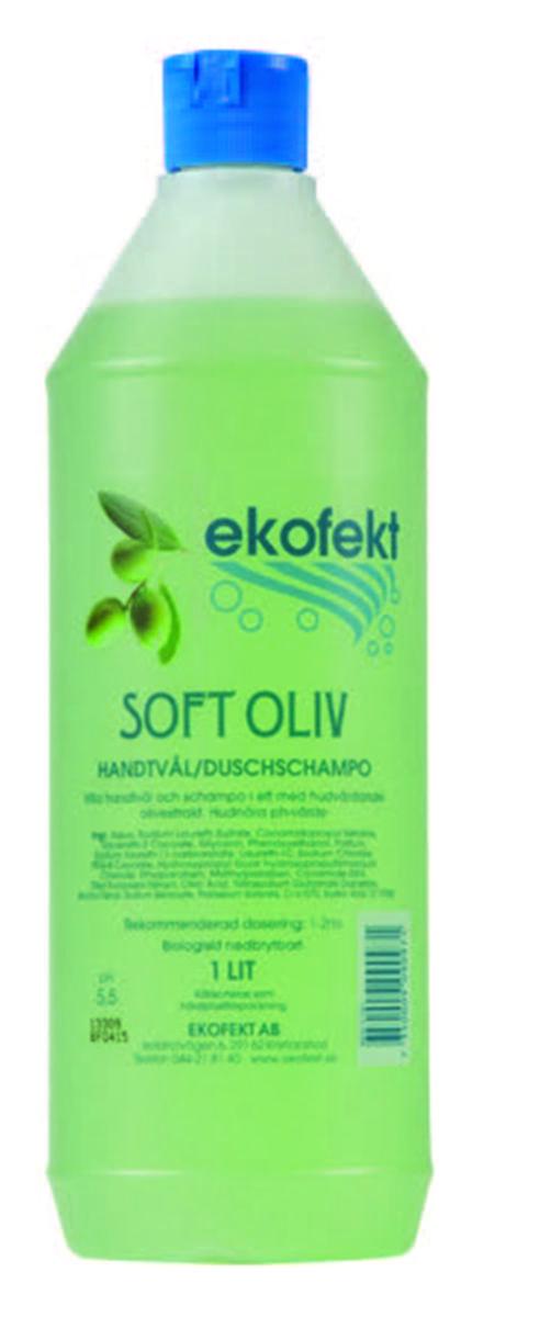 Hand och Duschtvål Soft Oliv Ekofekt - DUSCHSCHAMPO SOFT OLIV EKOFEKT 1 LITER 1110-1