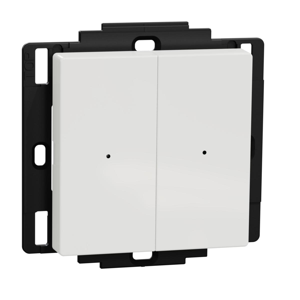 Tryckknapp trådlös Wiser Zigbee - TRÅDLÖS WISER TRYCKKN 2-K VIT WDE002924