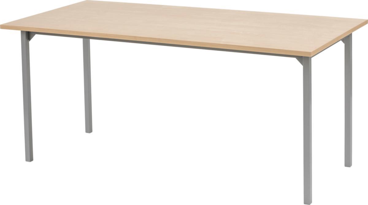 Bord Steady - BORD STEADY B1400XD700XH920MM STATIV I SILVER VIT BORDSSKIVA