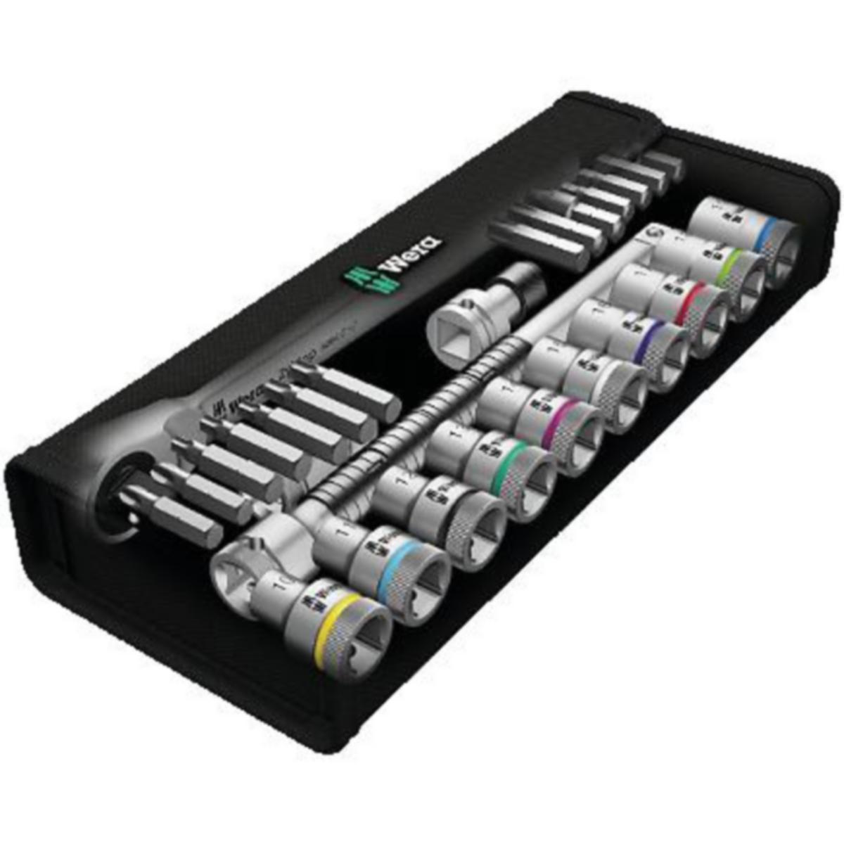 Hylsnyckelsats Wera 8100 SC 8 Zyklop - HYLSNYCKELSATS WERA 8100 SC 8 ZYKLOP 1/2" 28DEL