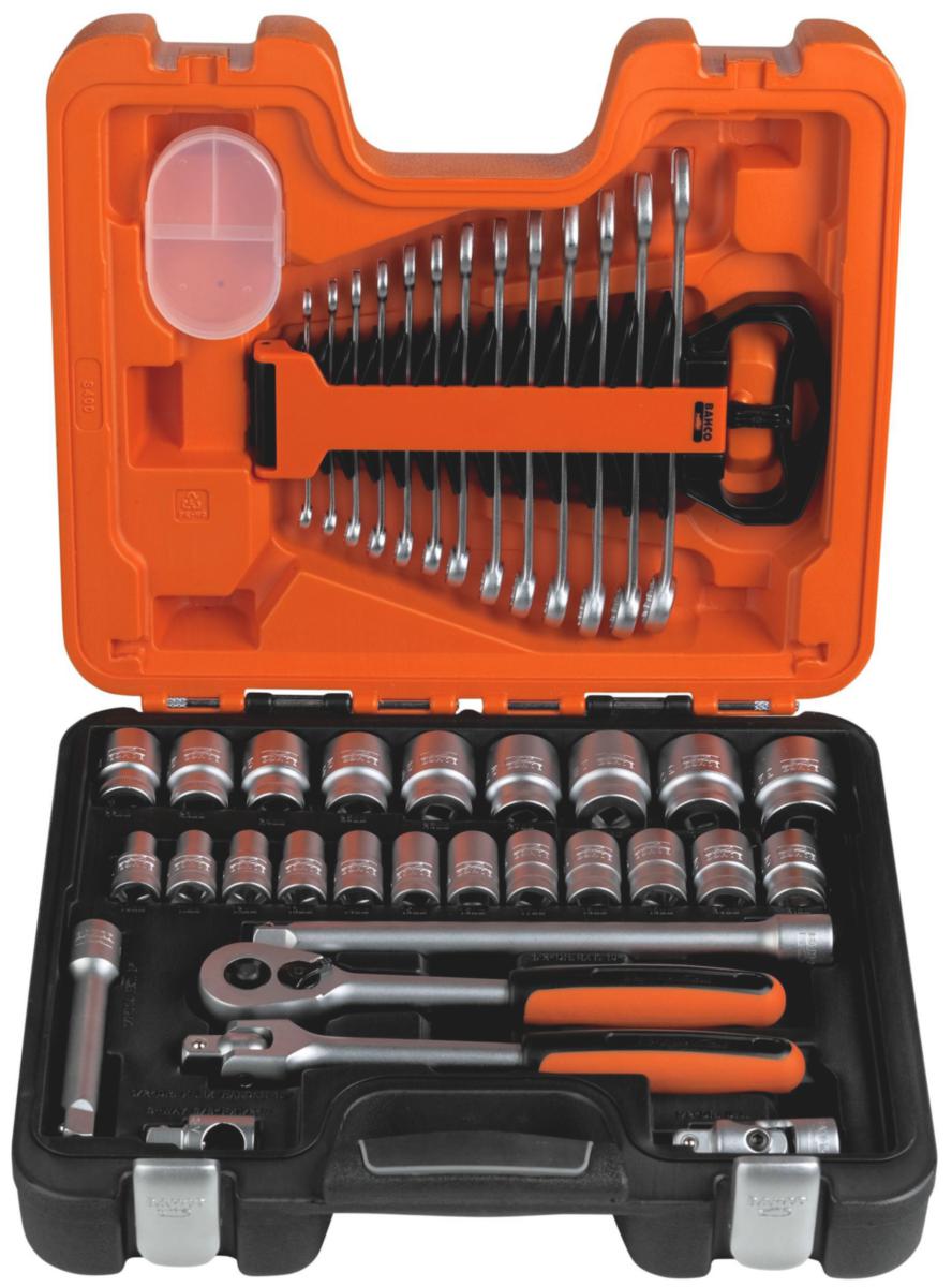 Hylsnyckelsats Bahco S400, 1/2" 40 delar - HYLSNYCKELSATS BAHCO S400 1/2 40DEL