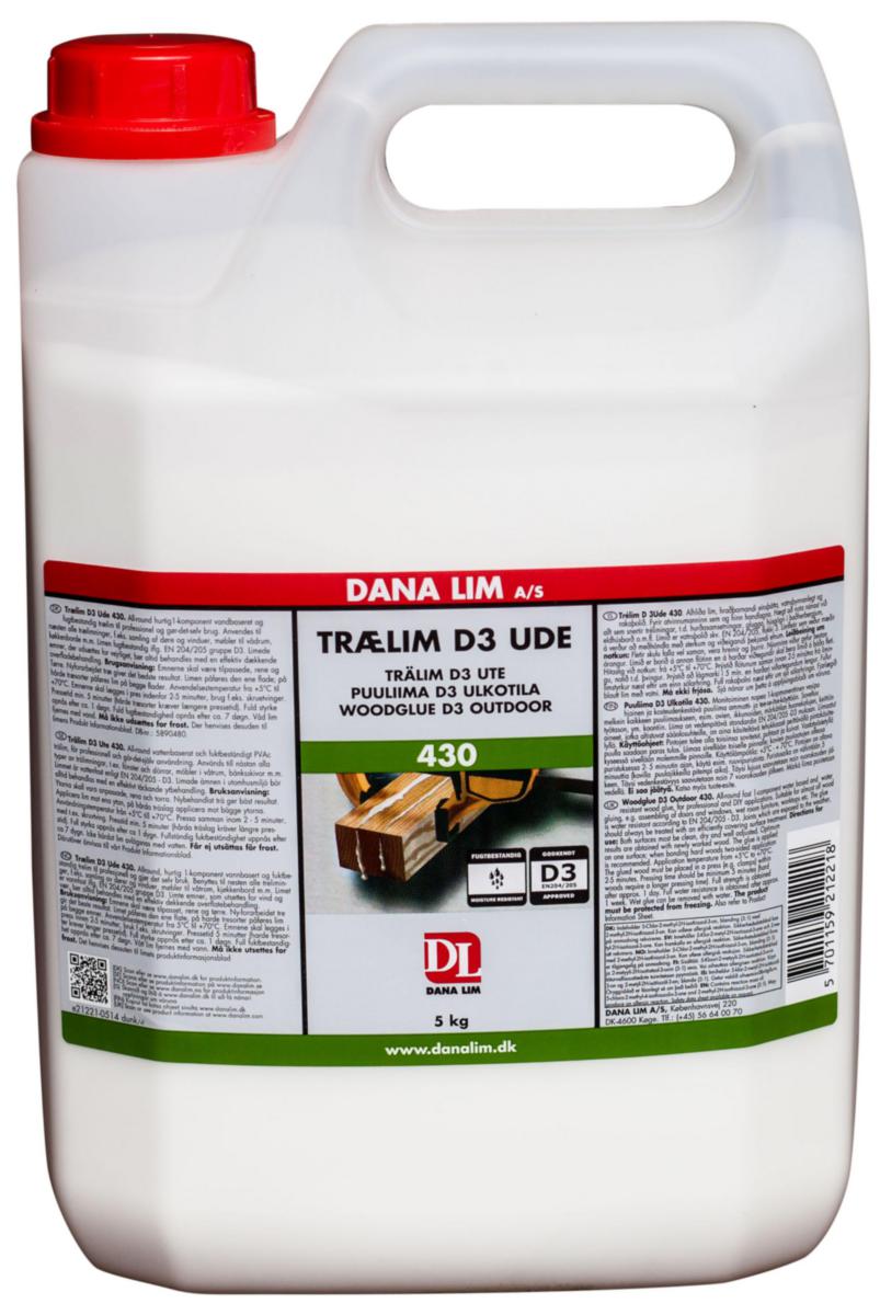 Trälim Dana D3 430 ute - TRÄLIM DANA D3 430 UTE FUKTBESTÄNDIGT 5KG