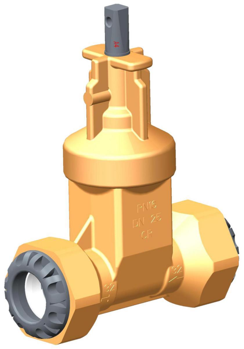 Servisventil Esco Typ S-2190 - 32 SERVISVENTIL PLASSON SER. 1 ESCO S-2190 DY32 PN16