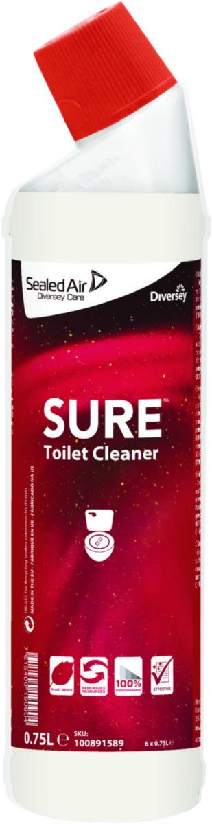 Rengöring WC Rengöring SURE - WC RENGÖRINGSMEDEL SURE TOILET CLEANER 750 ML