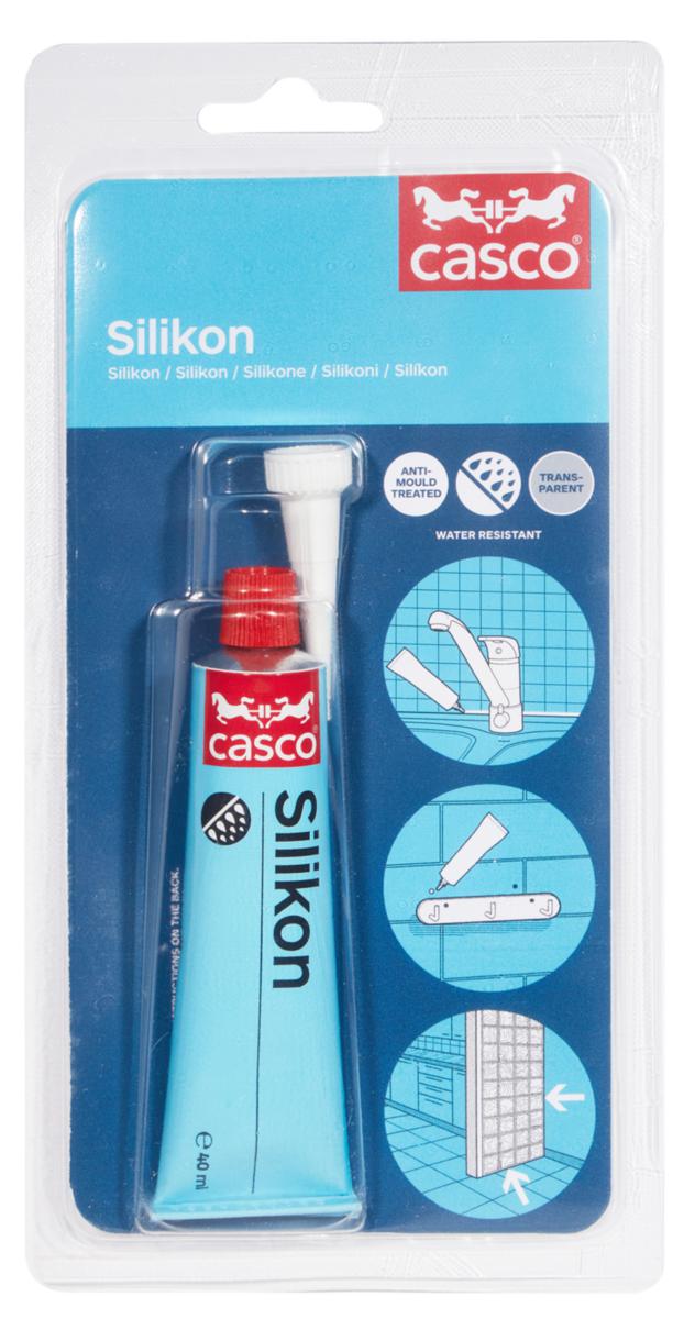 Fogmassa Casco® Silikon - SILKON CASCO TRANSPARENT 40 ML