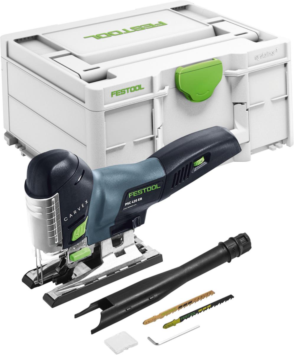 Sticksåg Festool PSC 420 EB-Basic CARVEX SOLO - STICKSÅG FESTOOL PSC420 BASIC 18V. U. BATTERI. U. LADDARE
