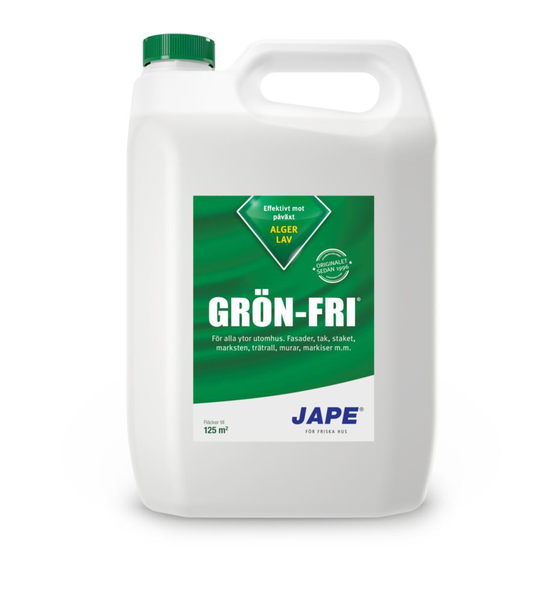 Rengöringsmedel Grön-Fri - BEKÄMPNINGSMEDEL JAPE GRÖN-FRI 5 LITER