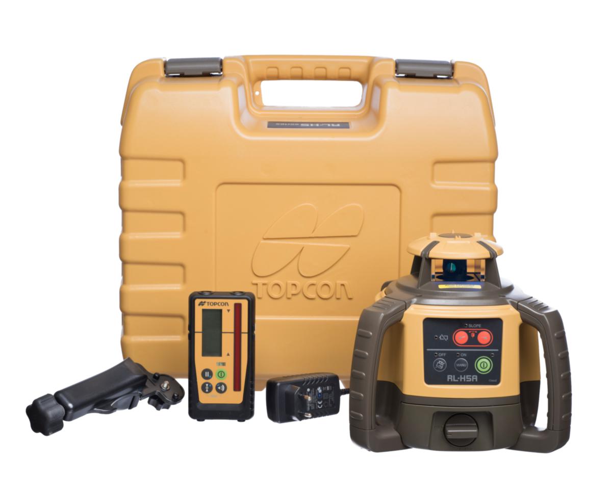 Planlaserpaket Topcon RL-H5A med LS-100D - PLANLASER TOPCON RL-H5A SJÄLV NIV INK MOTTAG LS-100D & HÅLL