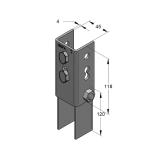 Montagevinkel för EF Stex 45, MEFA