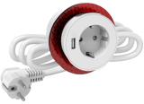Bordsuttag Schuko 1xUSB