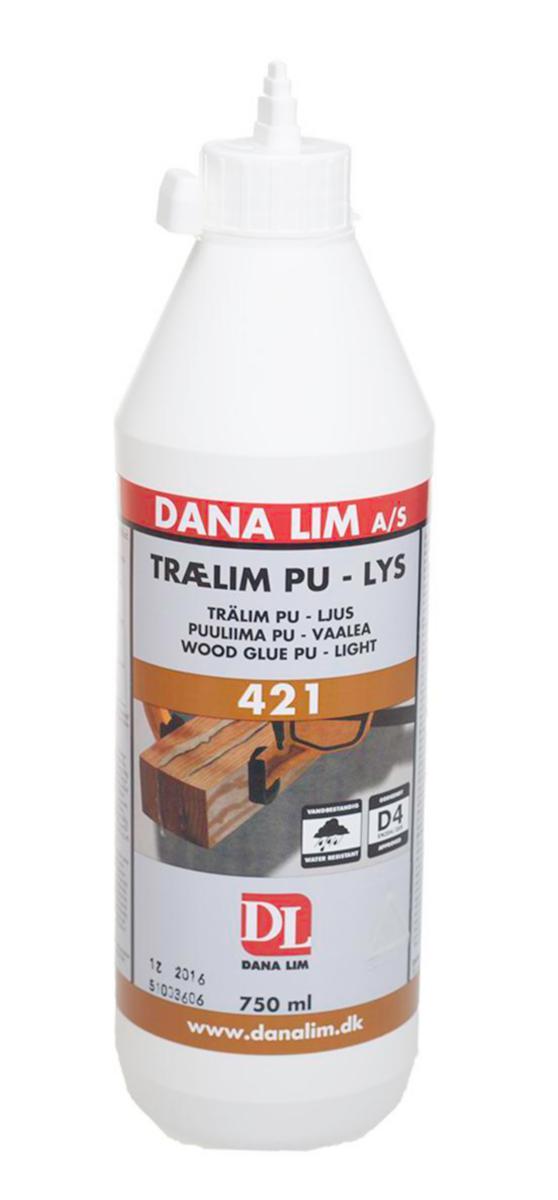 Trälim Dana PU 421 D4 ljust - TRÄLIM POLYURETAN DANA PU421 LJUST VATTENFAST 750ML