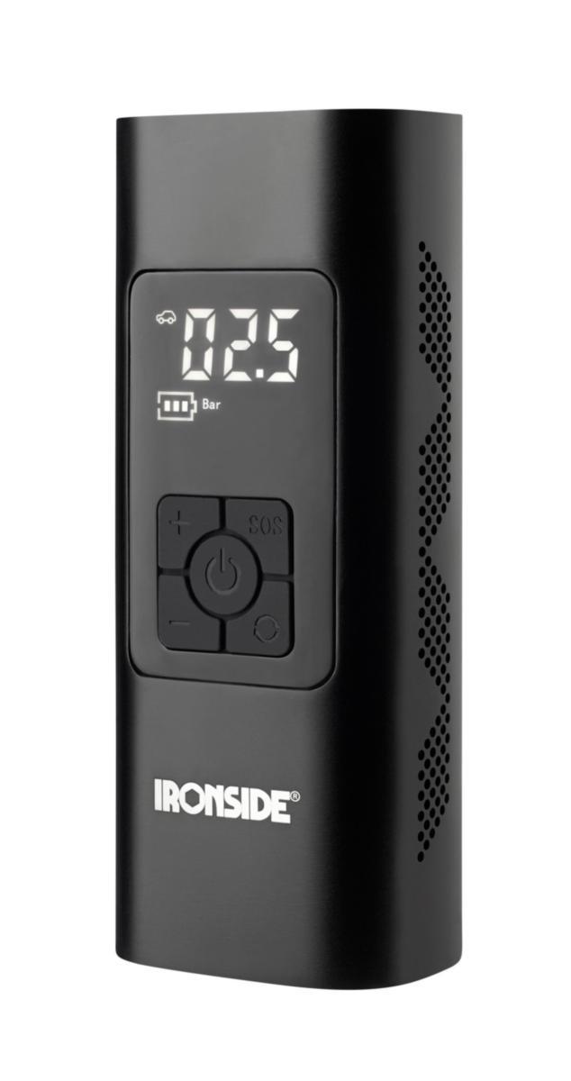 Minikompressor Ironside 10 Bar - MINIKOMPRESSOR IRONSIDE 10 BAR 6000MAH USB-C 12V LA+PB 202703