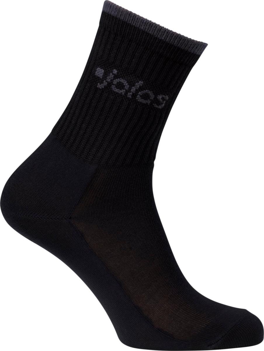Strumpa Jalas 8208B - STRUMPA JALAS 8208B TENCEL RIBBAT SKAFT SVART STL 34-36