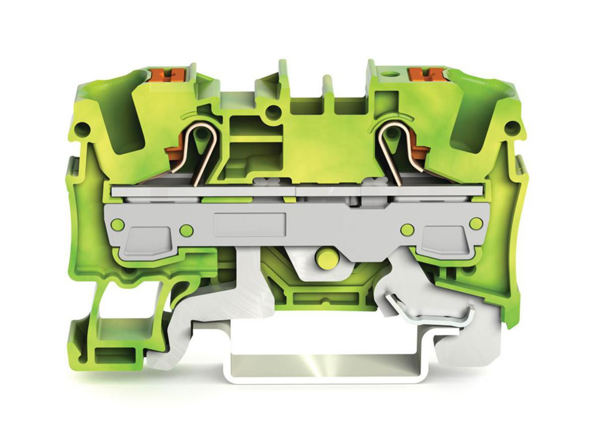 Jordplint TopJob S 2206 - JORDPL 2X6MM² TRYCKKN GR-GUL 2206-1207