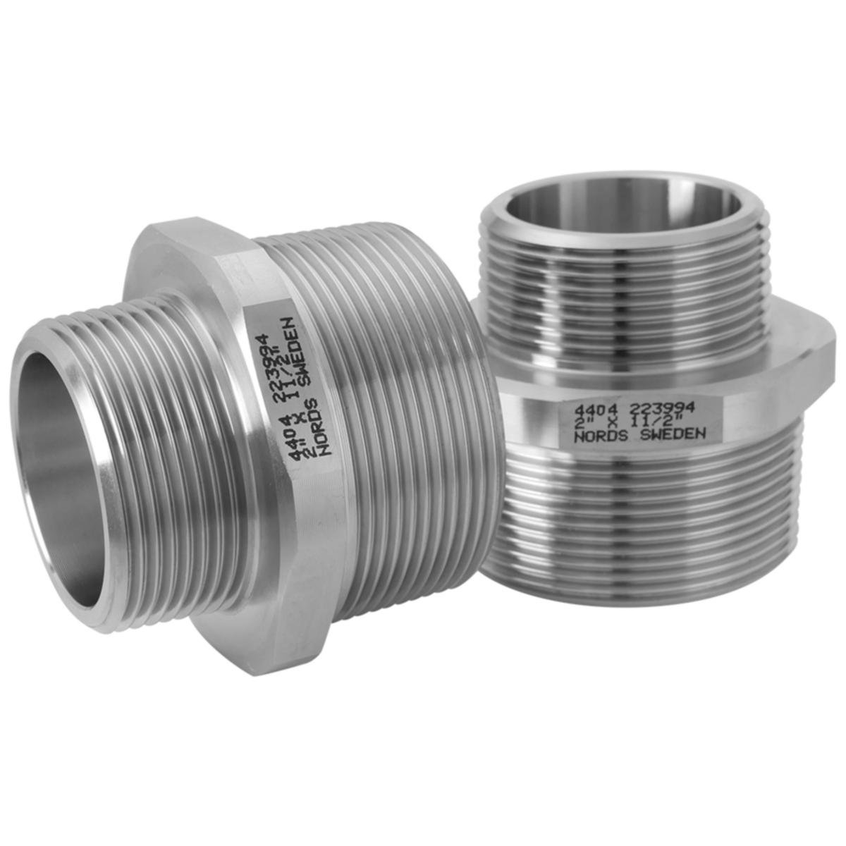 Förminskningsnippel rostfria, R-209, EN 1.4404 - 8X6 FÖRMINSKN.NIPPEL R-209 316/316L