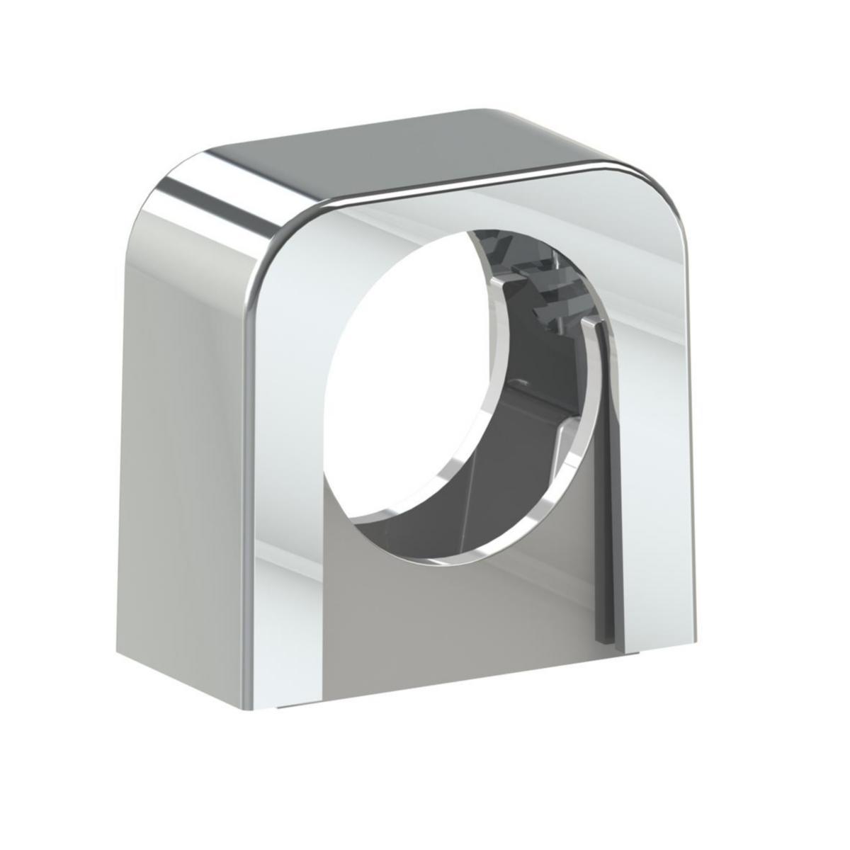 Rörklämma enkel typ mini, krom. snäpplock - RÖRKLAMMER 40MM MINISNAP KROM