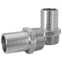Slangnippel - Sexkant rostfria, R-144, EN 1.4404