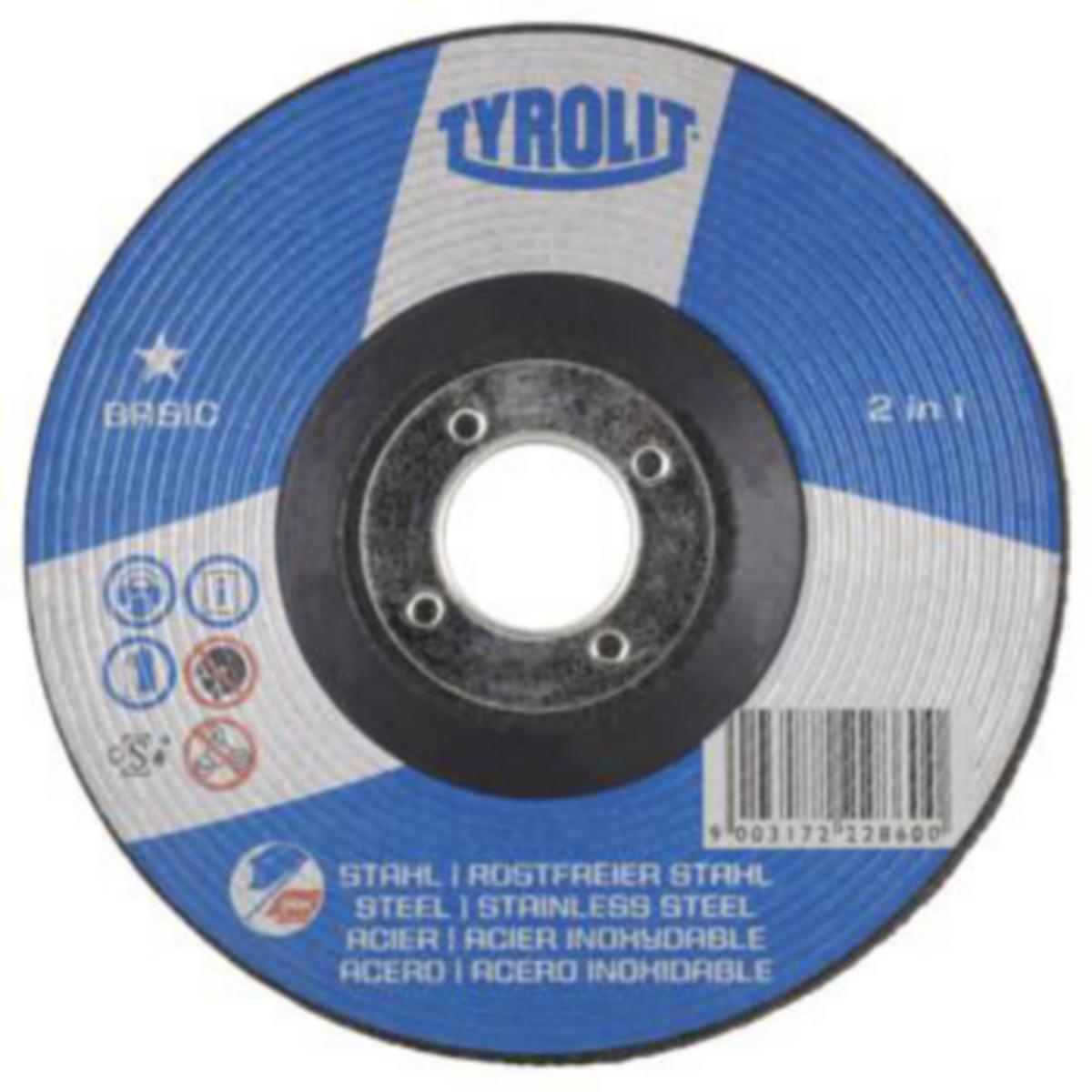 Navrondell Tyrolit Basic 2in1 - NAVRONDELL TYROLIT BASIC 2IN1 125X6X22.2 A30-BF