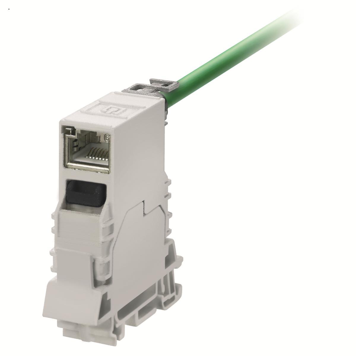 Uttag RJ45 DIN-montage - UTTAG IE-TO-RJ45-FJ-B IE-TO-RJ45-FJ-B