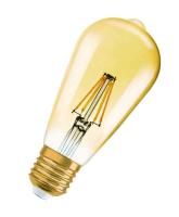 LED-lampa, Vintage 1906, oval edisonform, ST64, klar, guld, Osram