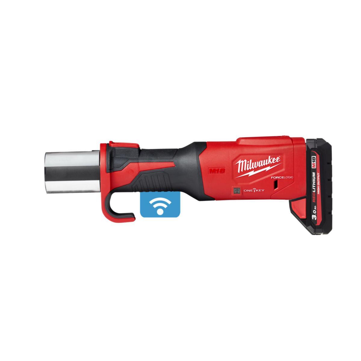 Pressmaskin Milwaukee M18 ONEBLHPT-302C - PRESSVERKTYG MILWAUKEE M18 ONE BLHPT-302C. 2X3.0 AH. LADDARE
