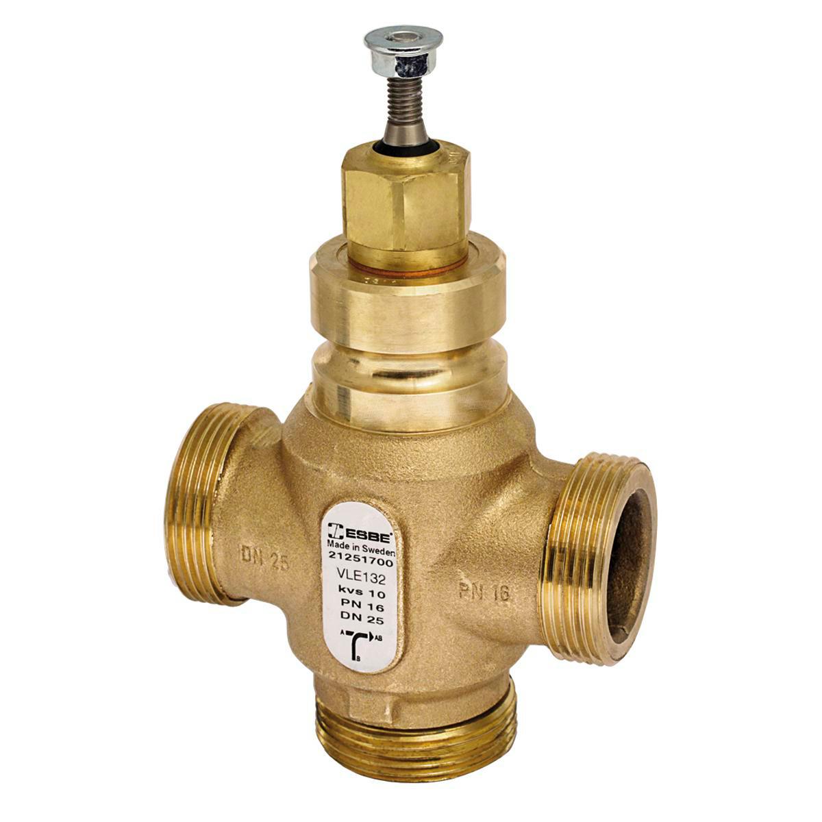 Reglerventil ESBE VLE132 3-vägs. Gängad - VLE132 G1 DN15 3-VÄGS ESBE PN16 G1 DN15 KVS 4.0