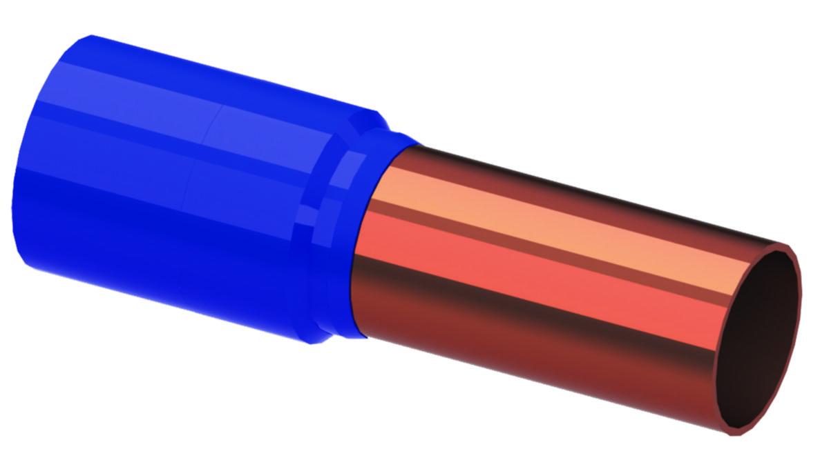 Övergång stål / koppar, Vexve - 26,9/22 ÖVERGÅNG P235GH/KOPPAR