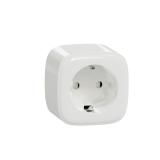 Smart plug 1-vägs jordad uttag  Wiser Zigbee