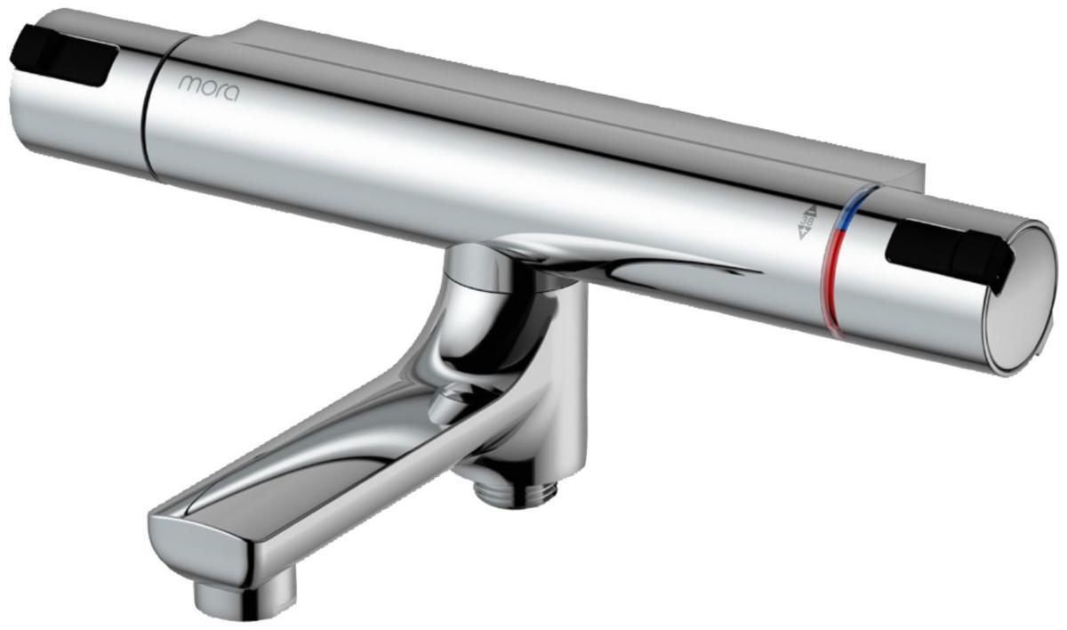 Badkarsblandare Mora Cera T4 c/c 160 - MORA CERA T4 KAR & DUSCHBL. 160 C/C, KROM