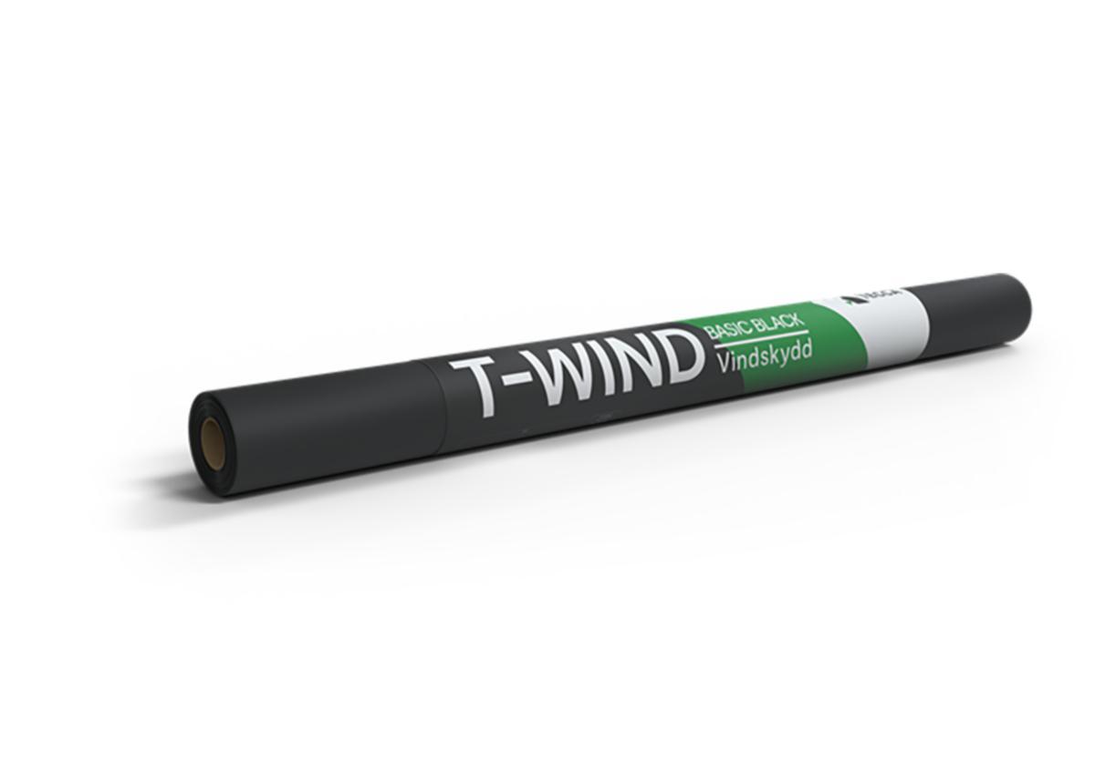 Vindskydd T-Wind Basic Svart - VINDSKYDD T-WIND 20x1,25M BASIC SVART NON-WOWEN